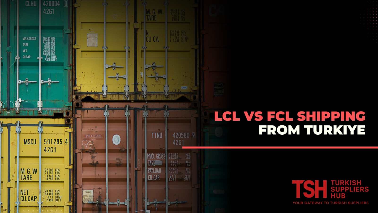 LCL vs FCL Shipping from Turkey